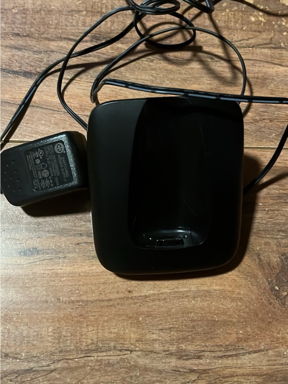 Sleek Black Single-Device Charging Cradle